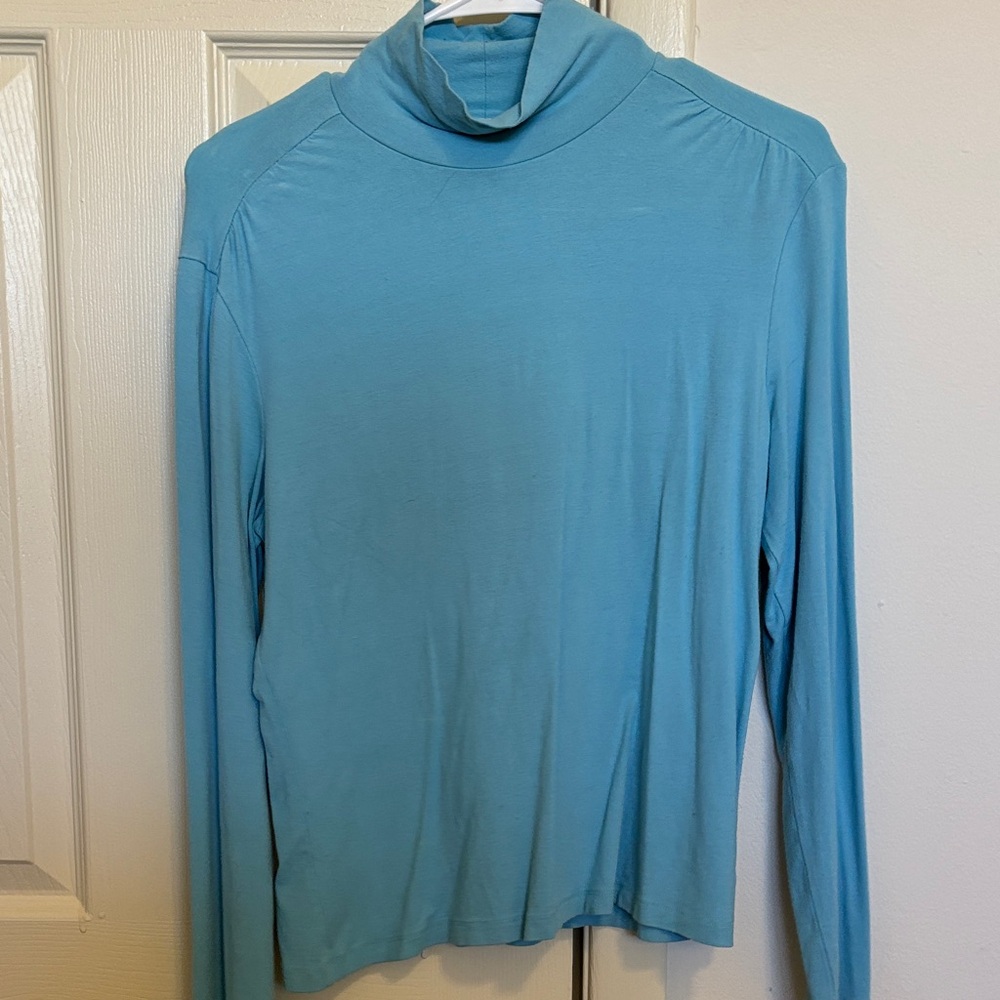 Talbots Blue Long Sleeve Top